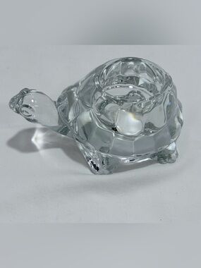 Glass Turtle Tealight Holder - Home Accents